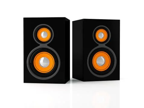 Two speakers Stock Illustration
