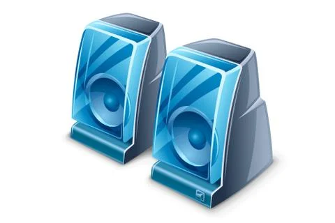 Two speakers vector illustration Stock Illustration