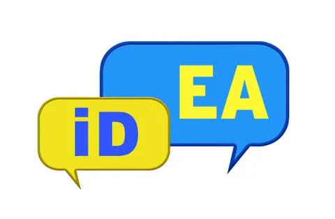 Two speech bubbles Illustrazione stock