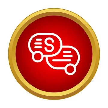 Two speech bubbles with text representing communication Stock Illustration