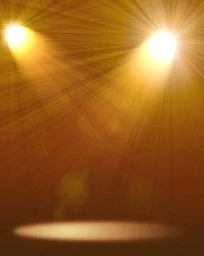 Two spotlights Stock Illustration