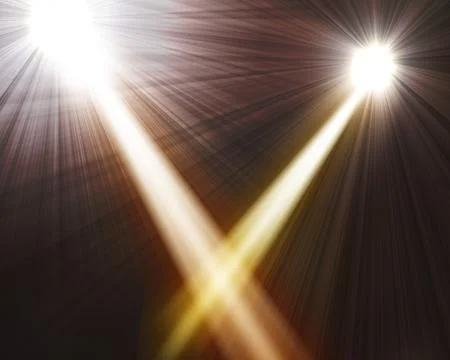 Two spotlights Stock Photos