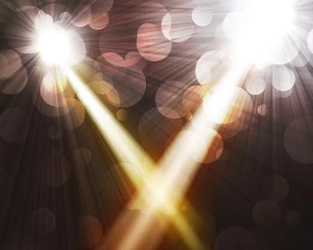 Two spotlights Stock Photos