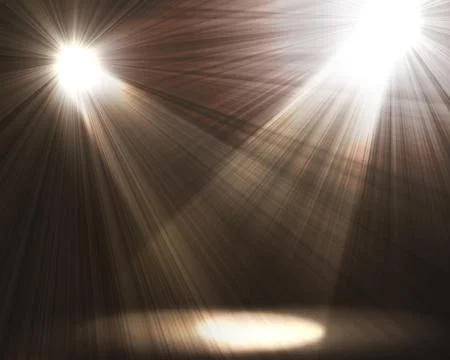 Two spotlights Stock Photos