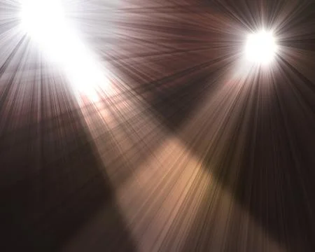 Two spotlights Stock Photos