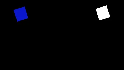 Two Square Rotation Animation Video Stock Footage 122061551