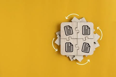 Two squares with folder icons change. data or information storage. new file.. Stock Photos