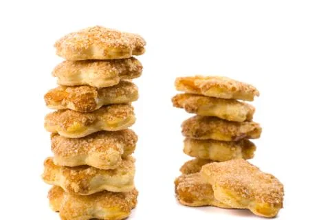 Two stacks of cookies Foto stock