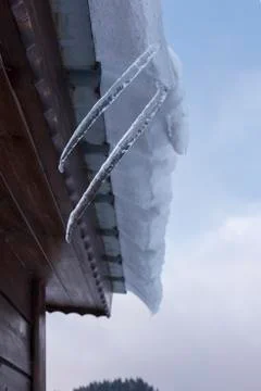 Two stalactites on the top Stock Photos