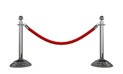 Two stanchions Stock Illustration