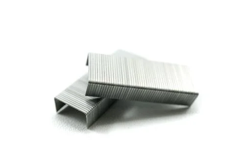 Two stapler refill isolated on a white background. Stock Photos