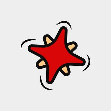 Two Star Doodle Stock Illustration