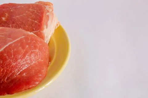 Two steaks on a plate Foto stock