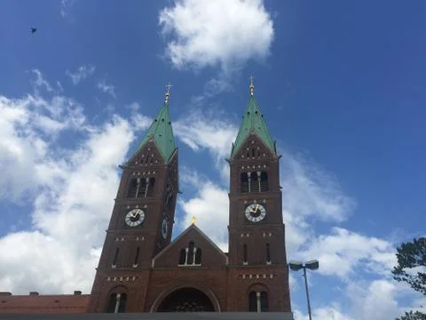 Two steeples Stock Photos