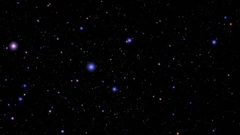 Two stellar galaxies rotate towards each other, connecting in the middle. Stock Footage 162120214
