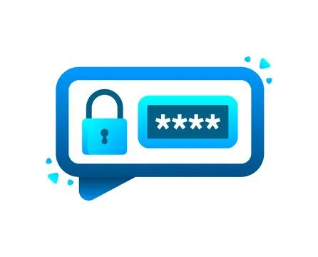 Two step authentication. 2fa -Two factor verification. Private access. Login to Illustrazione stock