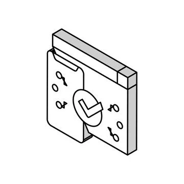 Two step authentication isometric icon vector illustration Stock Illustration