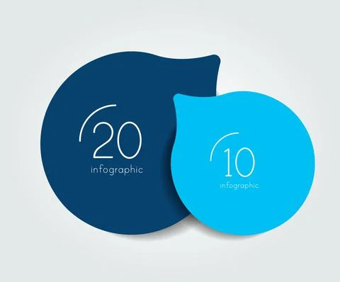 Two step template, banner, infographic, diagram, chart, column. Stock Illustration
