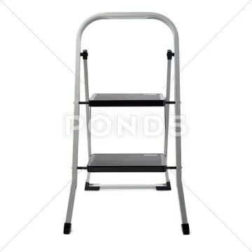Two steps ladder over isolated white background Stock Photos