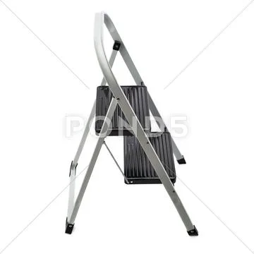 Two steps ladder over isolated white background Stock Photos