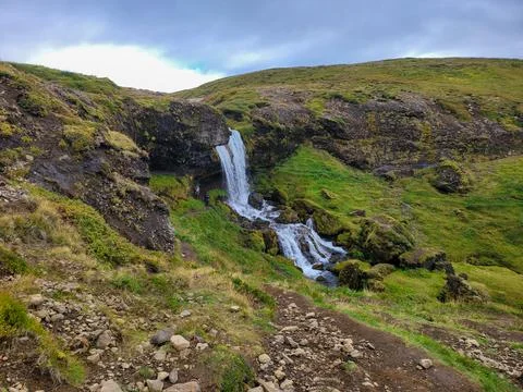 Two steps waterfall Fotos de archivo
