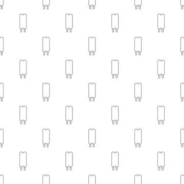 Two sticks ice cream pattern vector seamless Stock Illustration