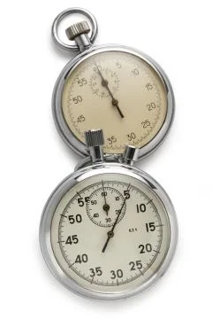 Two stopwatches Stock Photos