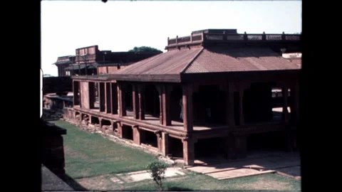 Two-Storey Historical Structure Stock Footage 276292812