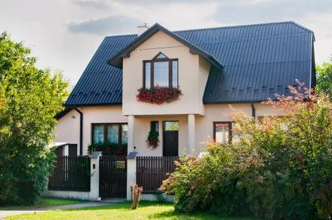 Two-storey house Stock Photos