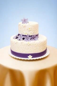 Two-storied wedding cake Stock-Fotos