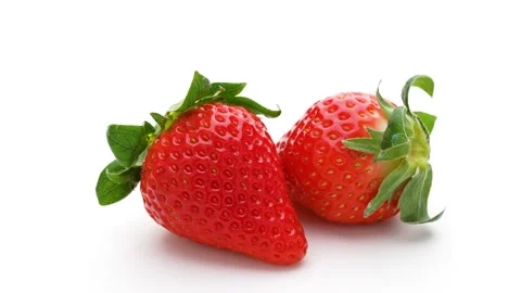Two Strawberries Stock Footage 159396397