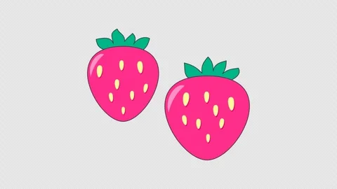 Two strawberries Vídeos de archivo 336008921