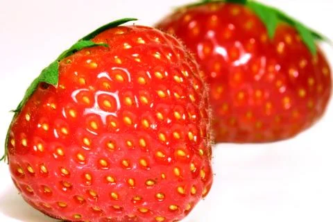 Two strawberries Foto stock