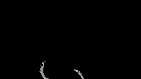 Two streams of water in the air Stock Footage 76361463