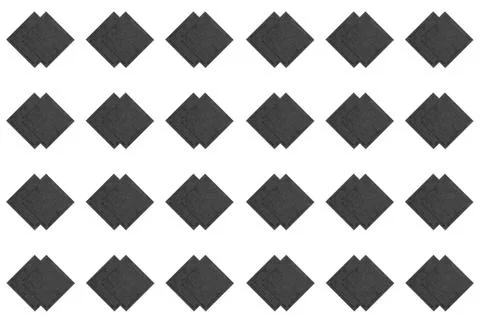 Two successive dark gray diamond pattern, element of decor tiles, symmetrical Stock Illustration