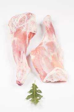 Two suckling lamb shoulder Stock Photos