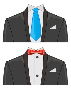 Two suits on white background Stock Illustration