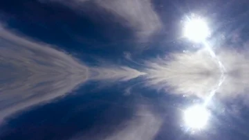 Two of the sun and Cirrus clouds Stock Footage 85838357