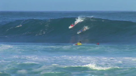 Two surfers HQ Stock Footage 265230