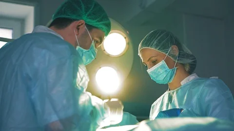 Two surgeons of surgeons at the work Stock Footage 111409149