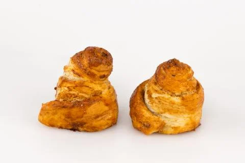 Two sweet buns Stock Photos