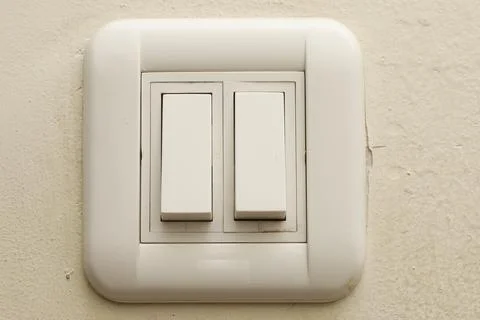 Two switches with a board Stock Photos