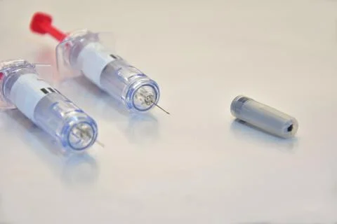 Two syringes Stock Photos