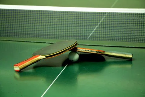Two Table Tennis Rackets Stock Photos