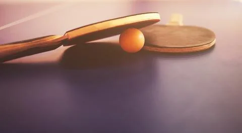 Two table tennis rackets Stock Photos