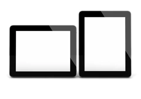 Two tablet Stock Illustration