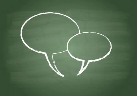 Two talk sign Stock Illustration