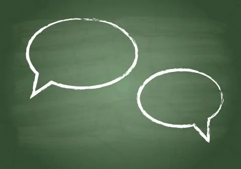 Two talk sign Stock Illustration