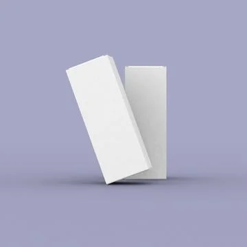 Two tall boxes, packaging mockup for product promotion. Stock Illustration