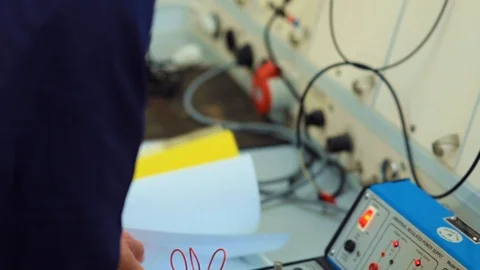 Two technicians assembling electronic equipment. Stock Footage 110932295